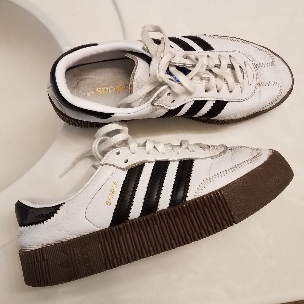 Adidas Samba athletic shoes, size 7